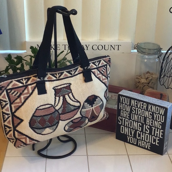 ElPaso Saddle Blanket Co Handbags - ‘ElPaso Saddle Blanket Co’ Pottery Tote